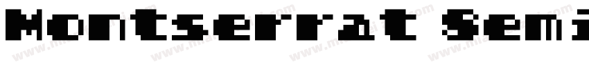 Montserrat SemiBoldTrueType字体转换